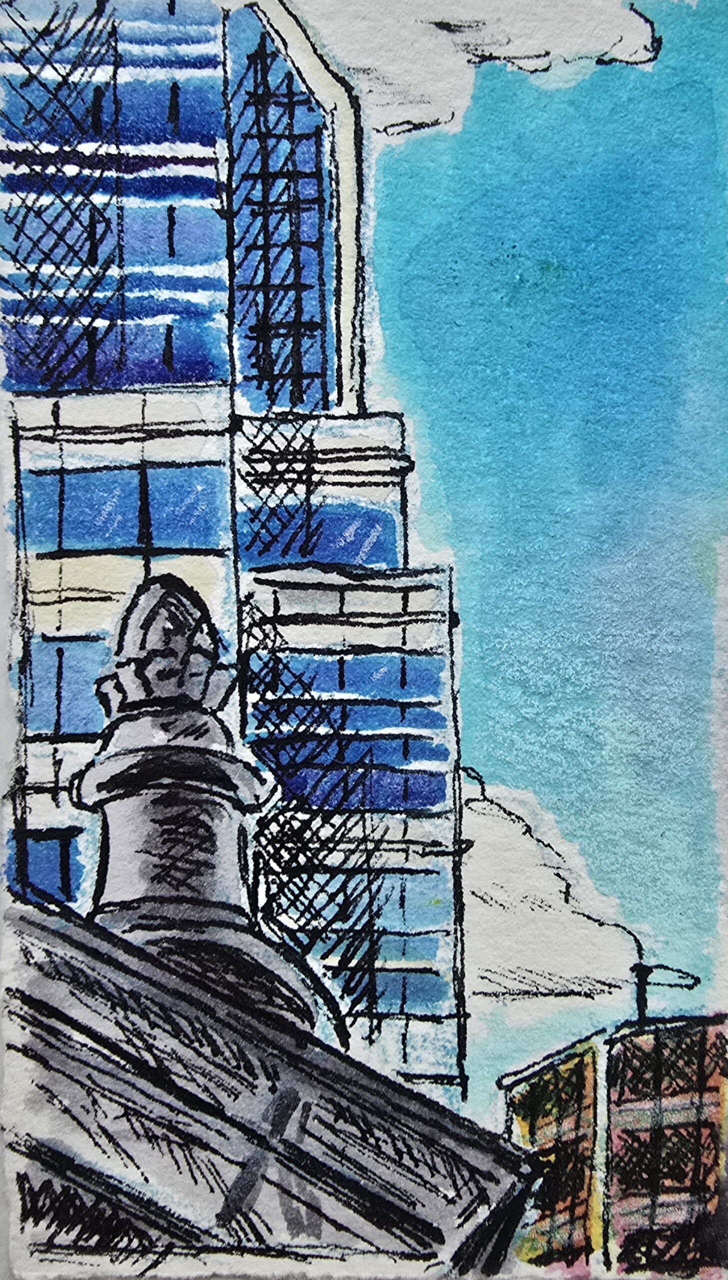 the exterior of Two Liberty Place in Philadelphia from a room at the Palomar Hotel