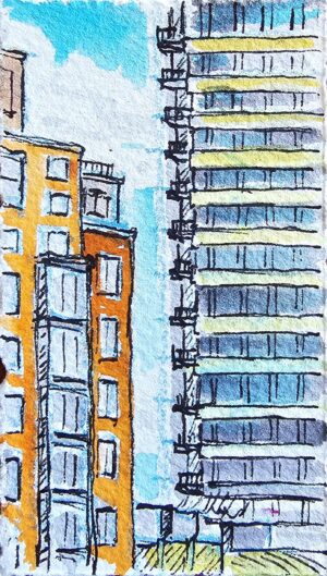 view from the 17th floor of two liberty place in Philadelphia